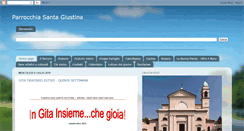 Desktop Screenshot of parrocchiasantagiustina.org